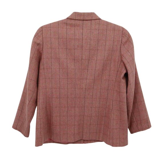 Lands End Wool Jacket Women 16P Pink Classic Preppy Professional Academia Career - Picture 3 of 16